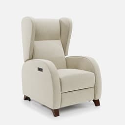 Fauteuil Releveur 2 Moteurs Pablo par Zelder en noyer clair et tissu coloris chocolat